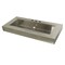 Fauceture GLTS49225 49" X 22" Sgl Bowl Bathroom Wash Basin, 3H, 18 Gauge, Brushed GLTS49225 - alternate 1